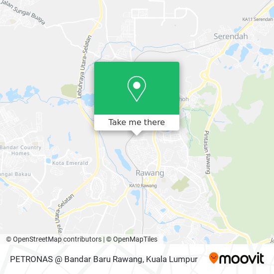 PETRONAS @ Bandar Baru Rawang map