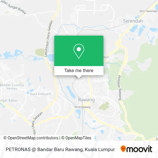 PETRONAS @ Bandar Baru Rawang map