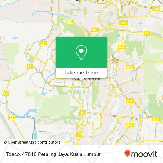 Peta Tdeco, 47810 Petaling Jaya
