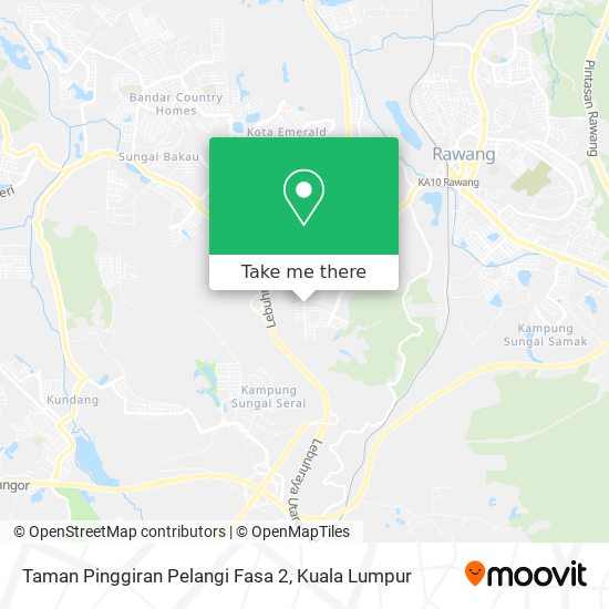 Peta Taman Pinggiran Pelangi Fasa 2