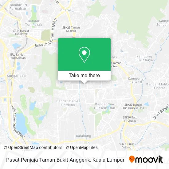 Pusat Penjaja Taman Bukit Anggerik map