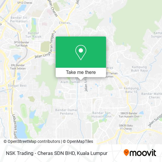 NSK Trading - Cheras SDN BHD map