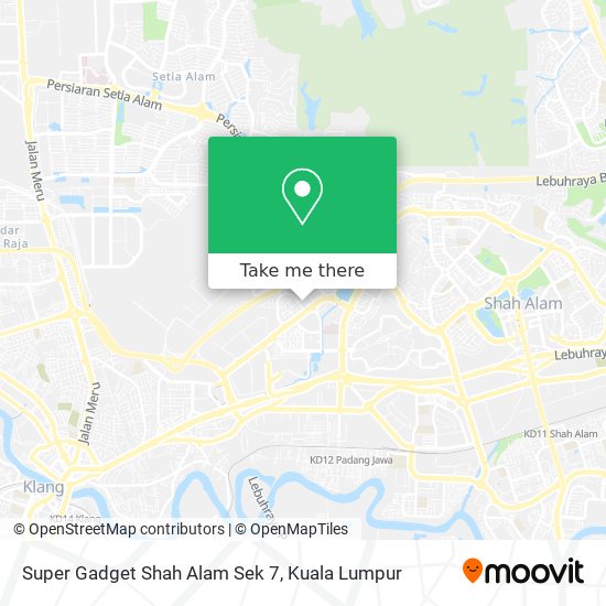 Super Gadget Shah Alam Sek 7 map