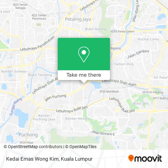 Kedai Emas Wong Kim map