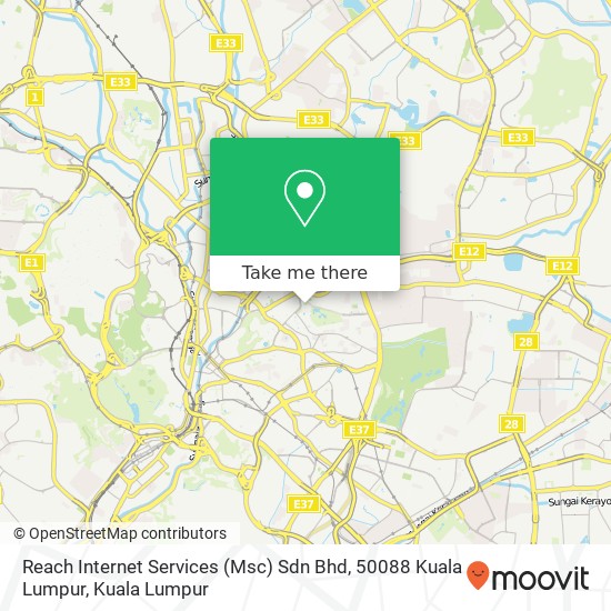Reach Internet Services (Msc) Sdn Bhd, 50088 Kuala Lumpur map