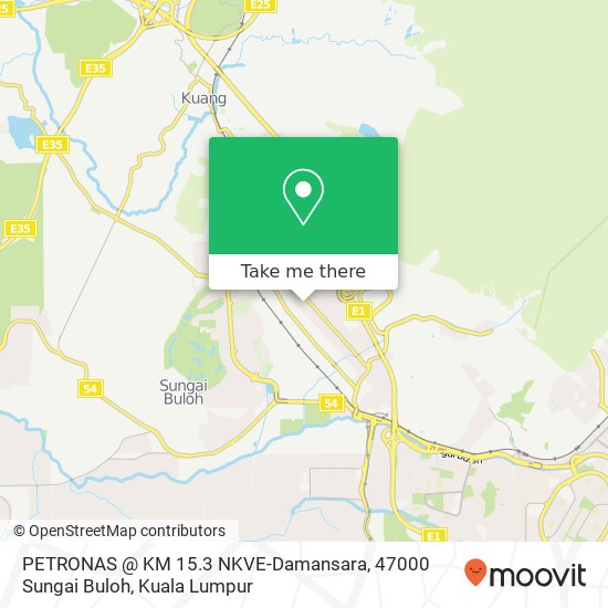 PETRONAS @ KM 15.3 NKVE-Damansara, 47000 Sungai Buloh map