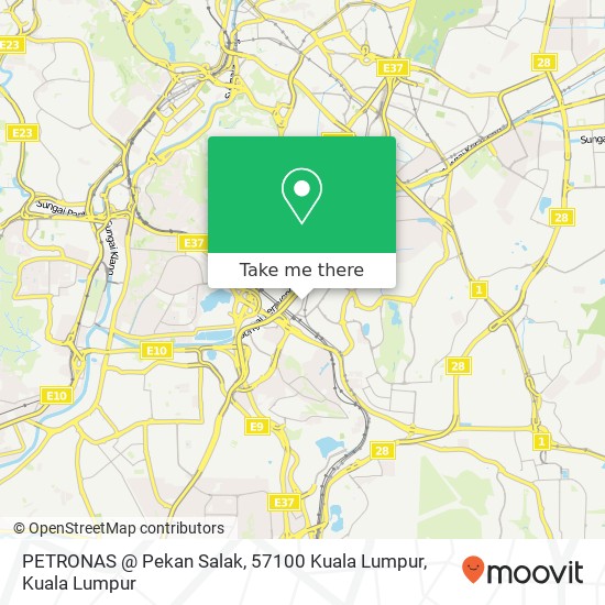 Peta PETRONAS @ Pekan Salak, 57100 Kuala Lumpur