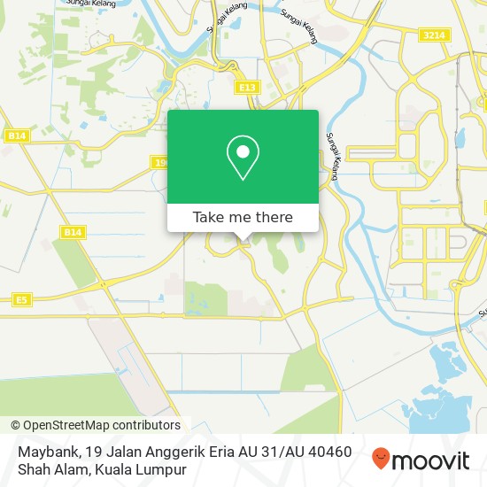 Maybank, 19 Jalan Anggerik Eria AU 31 / AU 40460 Shah Alam map