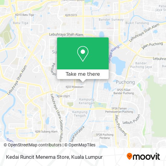 Kedai Runcit Menema Store map