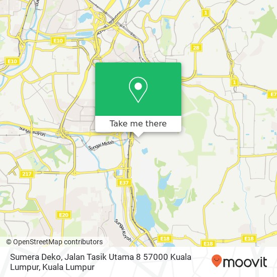 Peta Sumera Deko, Jalan Tasik Utama 8 57000 Kuala Lumpur