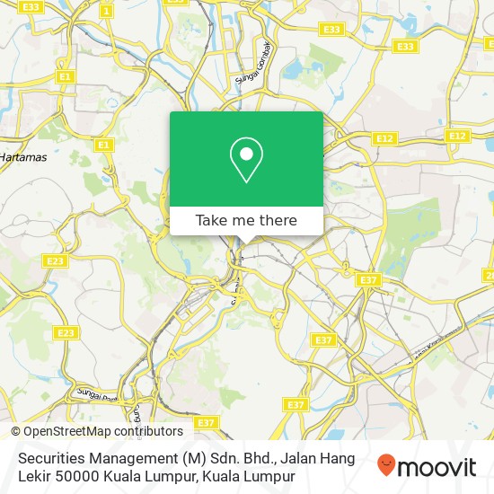 Securities Management (M) Sdn. Bhd., Jalan Hang Lekir 50000 Kuala Lumpur map