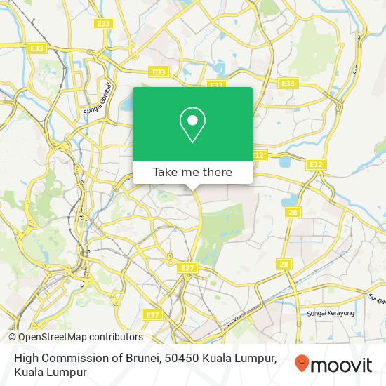High Commission of Brunei, 50450 Kuala Lumpur map