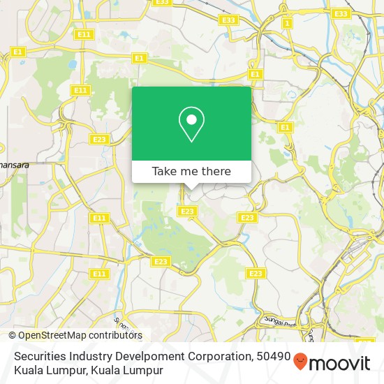 Securities Industry Develpoment Corporation, 50490 Kuala Lumpur map