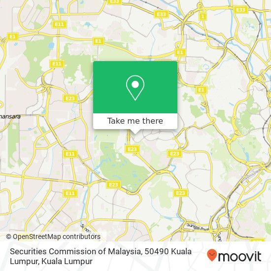 Securities Commission of Malaysia, 50490 Kuala Lumpur map