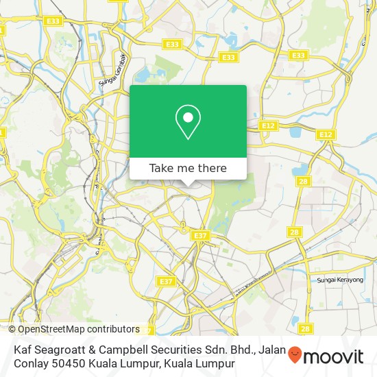 Kaf Seagroatt & Campbell Securities Sdn. Bhd., Jalan Conlay 50450 Kuala Lumpur map