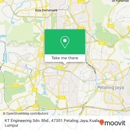Peta KT Engineering Sdn. Bhd., 47301 Petaling Jaya