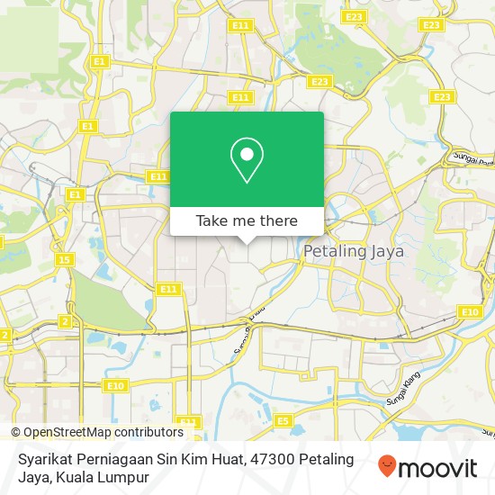 Syarikat Perniagaan Sin Kim Huat, 47300 Petaling Jaya map