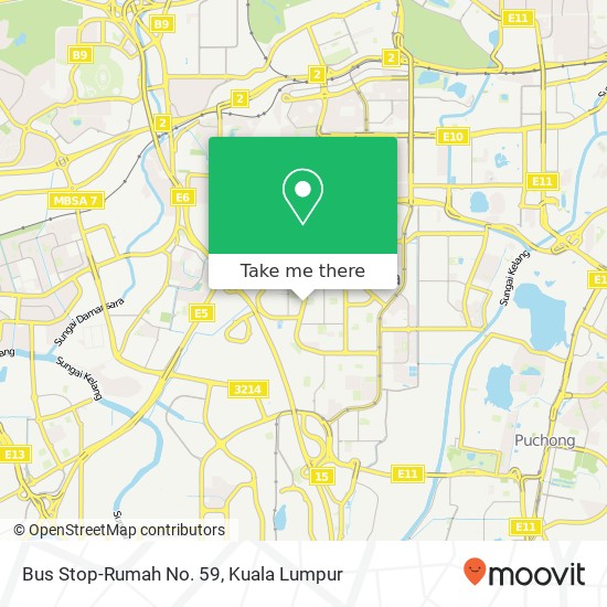Bus Stop-Rumah No. 59 map