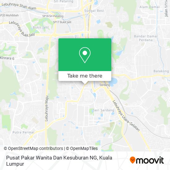 Pusat Pakar Wanita Dan Kesuburan NG map