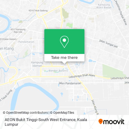 Peta AEON Bukit Tinggi-South West Entrance