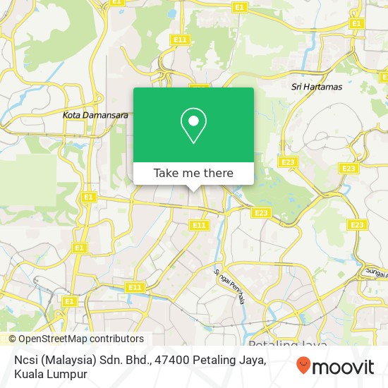 Ncsi (Malaysia) Sdn. Bhd., 47400 Petaling Jaya map