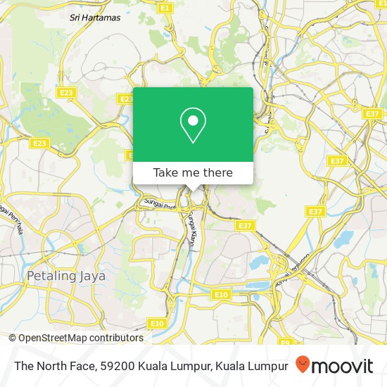 The North Face, 59200 Kuala Lumpur map