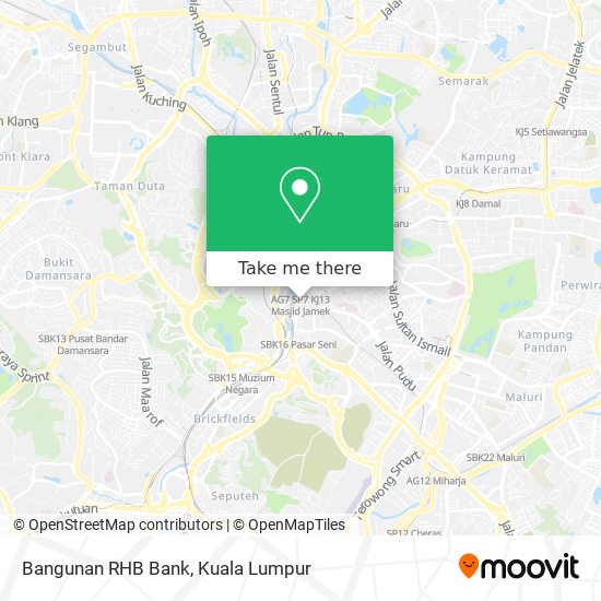 Bangunan RHB Bank map