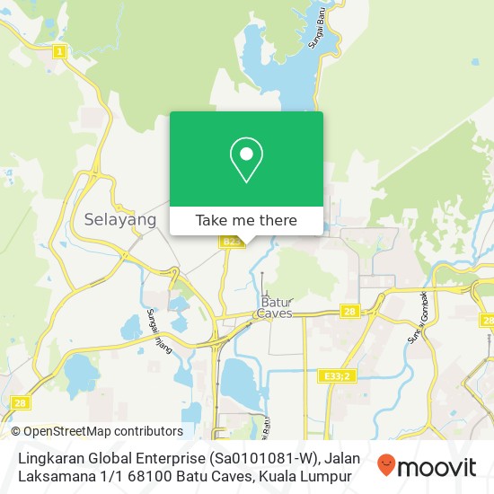 Lingkaran Global Enterprise (Sa0101081-W), Jalan Laksamana 1 / 1 68100 Batu Caves map