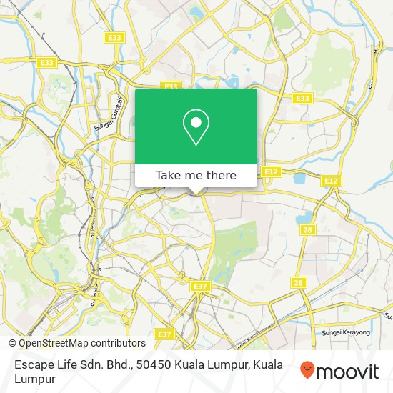 Escape Life Sdn. Bhd., 50450 Kuala Lumpur map