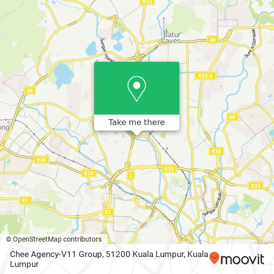 Chee Agency-V11 Group, 51200 Kuala Lumpur map