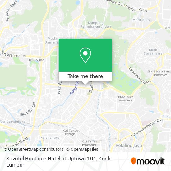Sovotel Boutique Hotel at Uptown 101 map