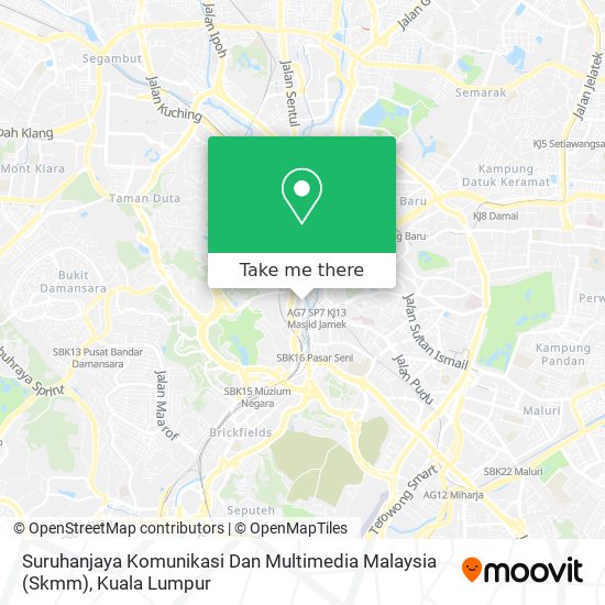 Peta Suruhanjaya Komunikasi Dan Multimedia Malaysia (Skmm)