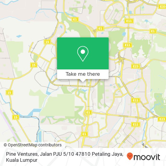 Pine Ventures, Jalan PJU 5 / 10 47810 Petaling Jaya map