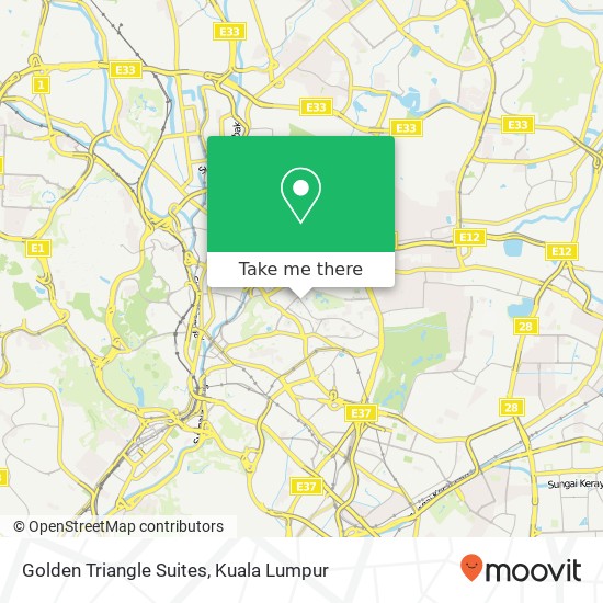 Golden Triangle Suites map