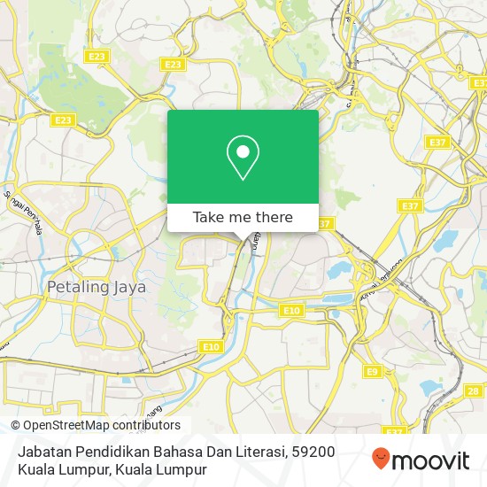 Jabatan Pendidikan Bahasa Dan Literasi, 59200 Kuala Lumpur map