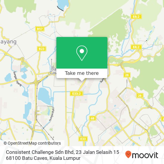 Consistent Challenge Sdn Bhd, 23 Jalan Selasih 15 68100 Batu Caves map