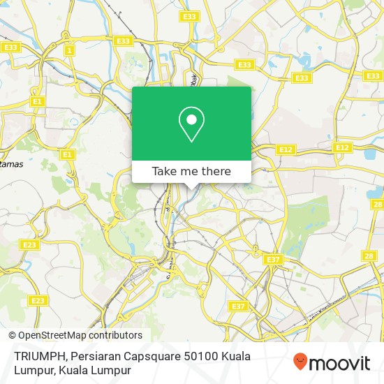 TRIUMPH, Persiaran Capsquare 50100 Kuala Lumpur map