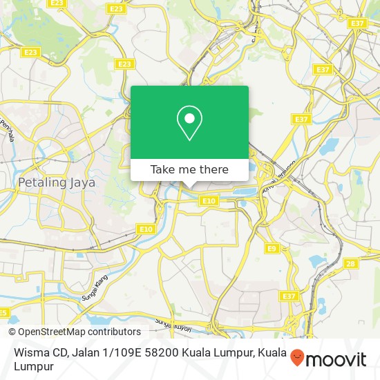 Wisma CD, Jalan 1 / 109E 58200 Kuala Lumpur map