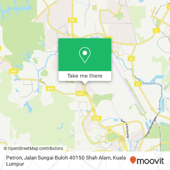 Peta Petron, Jalan Sungai Buloh 40150 Shah Alam