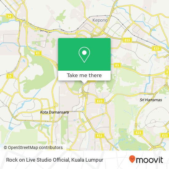 Rock on Live Studio Official map
