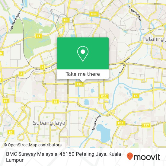 BMC Sunway Malaysia, 46150 Petaling Jaya map