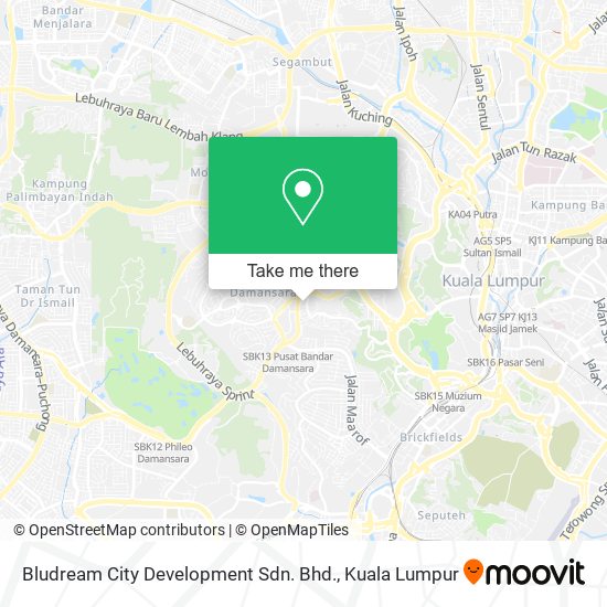 Bludream City Development Sdn. Bhd. map