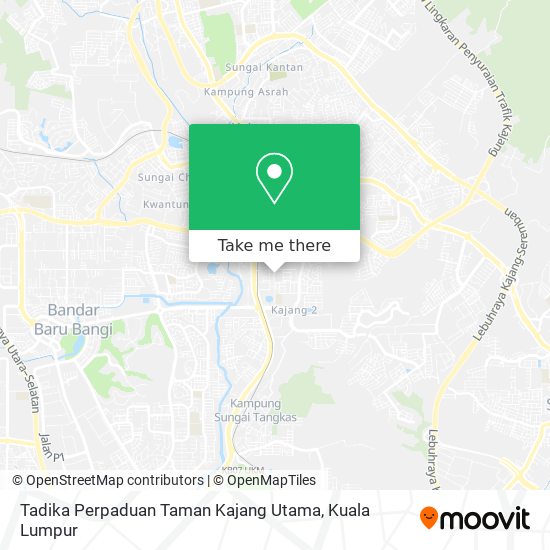 Tadika Perpaduan Taman Kajang Utama map