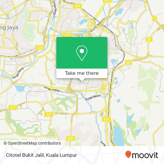 Citotel Bukit Jalil map