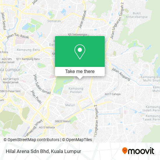 Hilal Arena Sdn Bhd map
