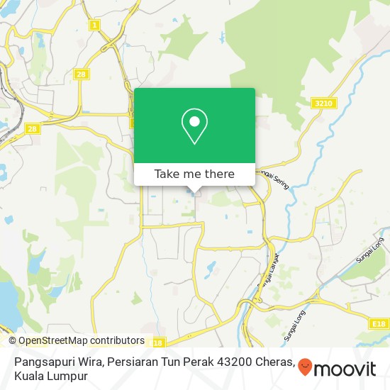 Pangsapuri Wira, Persiaran Tun Perak 43200 Cheras map