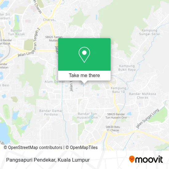 Pangsapuri Pendekar map