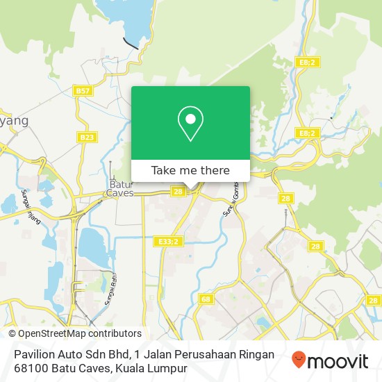 Pavilion Auto Sdn Bhd, 1 Jalan Perusahaan Ringan 68100 Batu Caves map