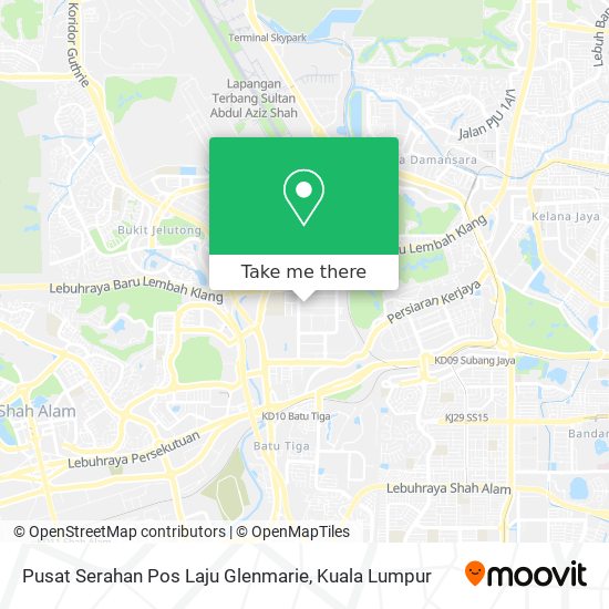 Pusat Serahan Pos Laju Glenmarie map