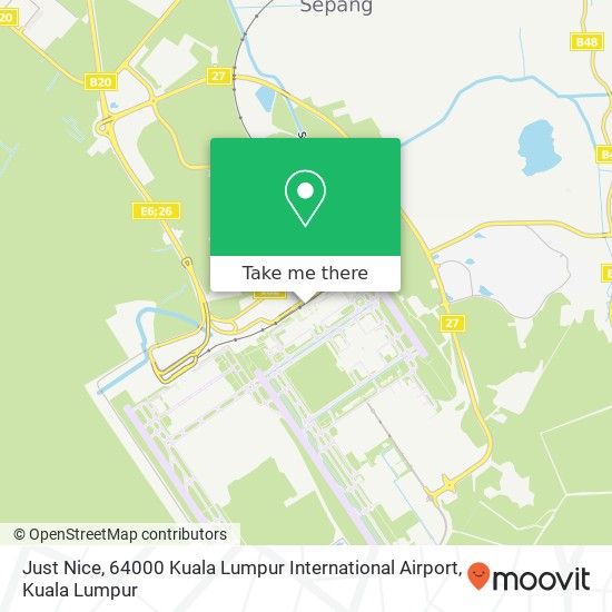 Just Nice, 64000 Kuala Lumpur International Airport map